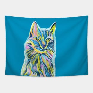 Colorful Cat Tapestry