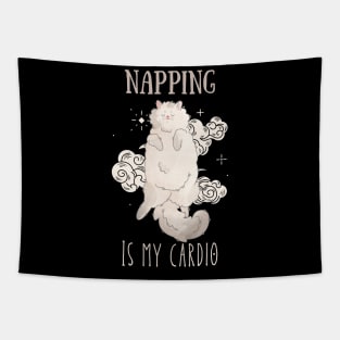 Napping is my cardio - Persian Cat - Gifts for cat lovers Tapestry