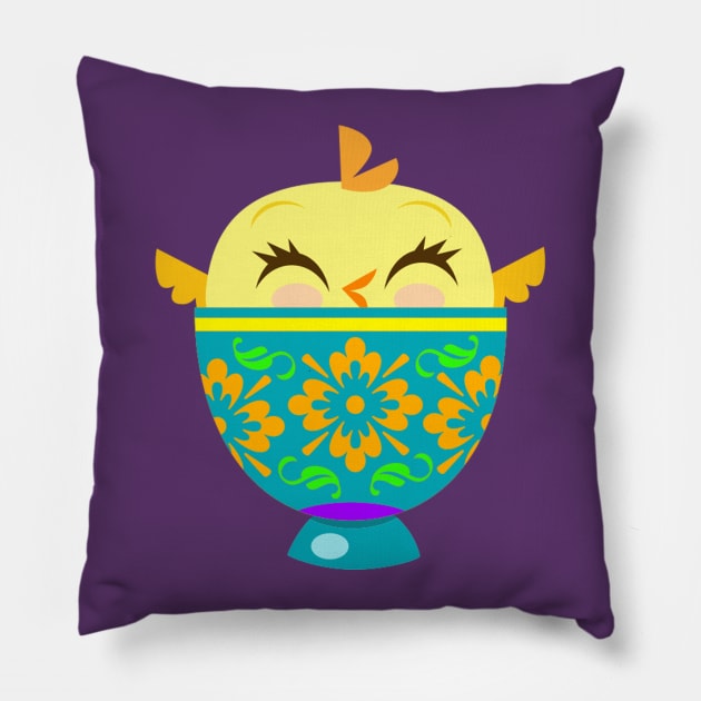 Easter Chick Pillow by richhwalsh