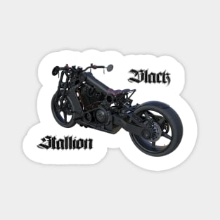 Black Chopper Magnet