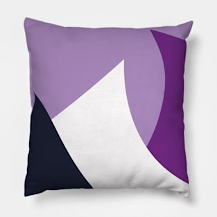 Violet Peak Mountains Vector Abstract Pattern Pillow