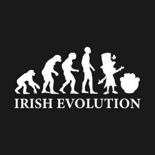 Irish Evolution Leprechaun Gold Funny Ireland Gift T-Shirt