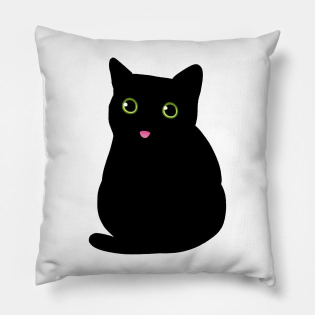 Silly Cat Pillow by lindepet