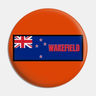 Wakefield City in New Zealand Flag Pin