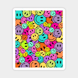 Fun Colorful Smileys - Keep Smiling! Magnet