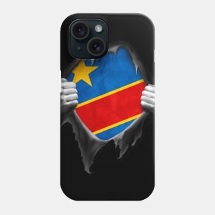 Congo Flag Congolese Roots DNA Pride Gift Phone Case