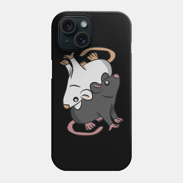 Yin Yang Rats, Rat Lover Phone Case by A-Buddies