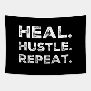 Heal Hustle Repeat Tapestry