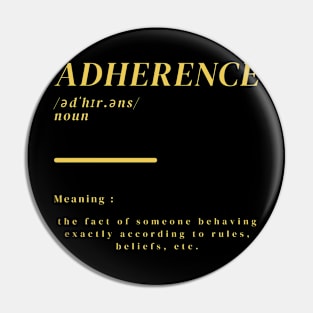 Word Adherence Pin