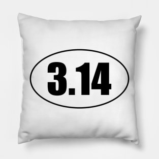 3.14 Pi Marathon or European Style Oval Pillow