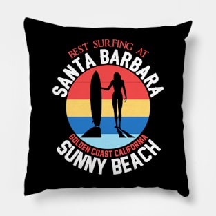 Best Surfing At Santa Barbara Pillow