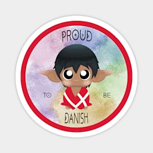 Proud to be Danish (Sleepy Forest Creatures) Magnet