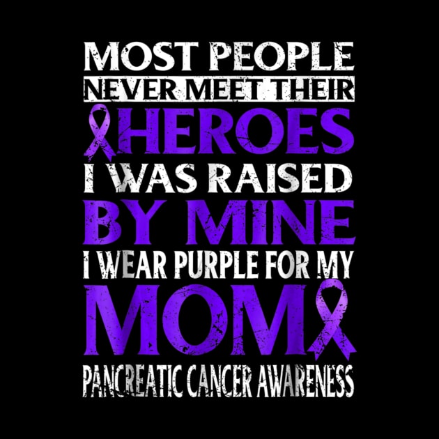 I wear Purple fo my mom Pancreatic Cancer Awareness by LiFilimon