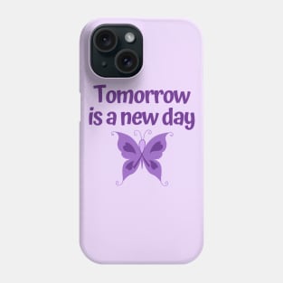 Eating Disorder Recovery Gifts Purple Ribbon Butterfly Inspirational Gift Phone Case