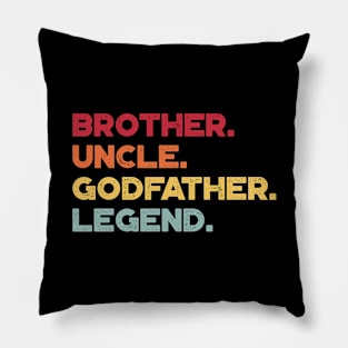 Brother Uncle Godfather Legend Sunset Funny Pillow