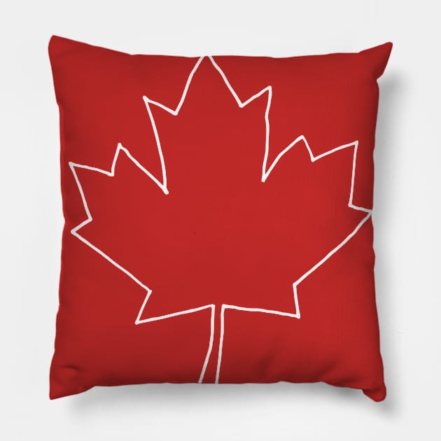 One line Canada Pillow by COLeRIC