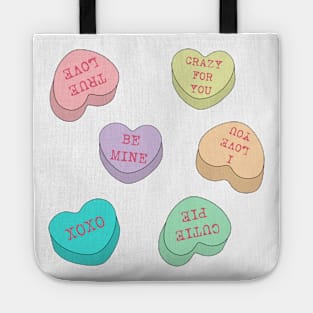 Standard conversation hearts Tote