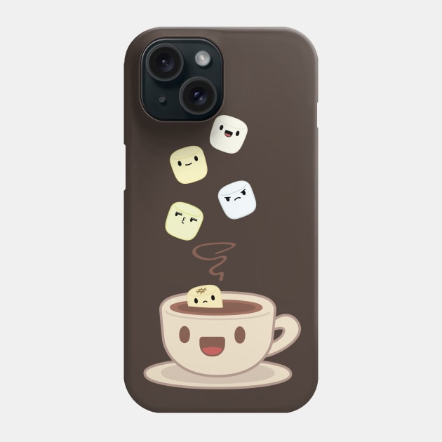 Hot Chocolate and Marshmallows Phone Case by FlamingFox