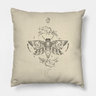 Death Moth Worship Pillow