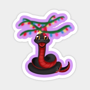 Snake Crowley Christmas lights Magnet