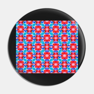 Red White and Blue Aesthetic Pattern 4 Pin