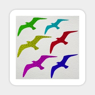 ART Leather Seagulls Magnet