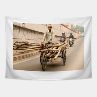 Pedicabs of Bihar 13 Tapestry