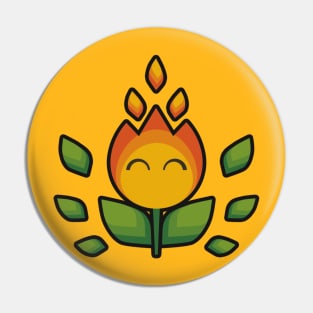 Fire Flower Pin