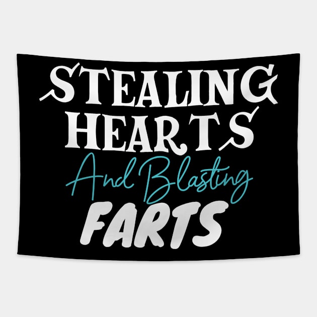 Stealing Hearts & Blasting Farts Tapestry by pako-valor