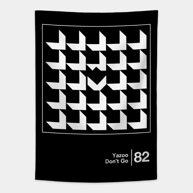 Don't Go / Minimalist Graphic Artwork Design Tapestry by saudade