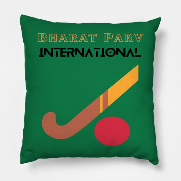 Bharat Parv - International Hockey Pillow by Bharat Parv