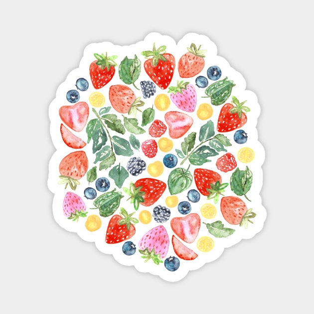 Summer Berries Magnet by TigaTiga