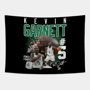 Kevin Garnett The Big Ticket Basketball Signature Vintage Retro 80s 90s Bootleg Rap Style Tapestry