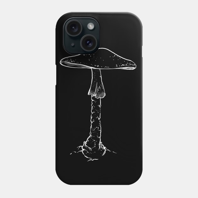 Destroying Angel Mushroom Phone Case by mycologist