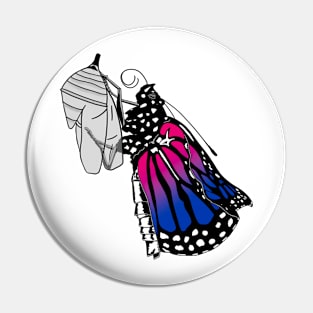 Bisexual Pride Butterfly Hatching Pin