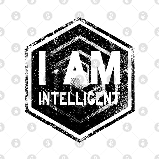 I AM Intelligent - Affirmation - Black by hector2ortega