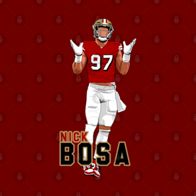 Nick Bosa by origin illustrations