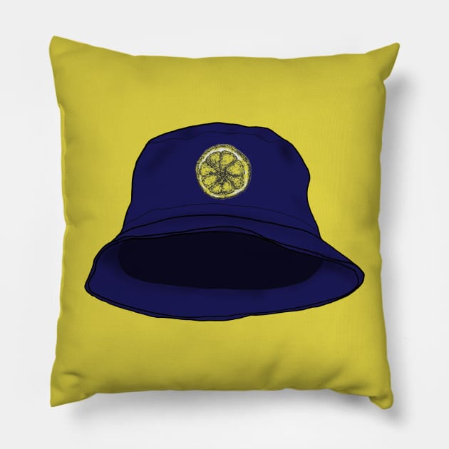 Bucket hat Pillow by TeawithAlice