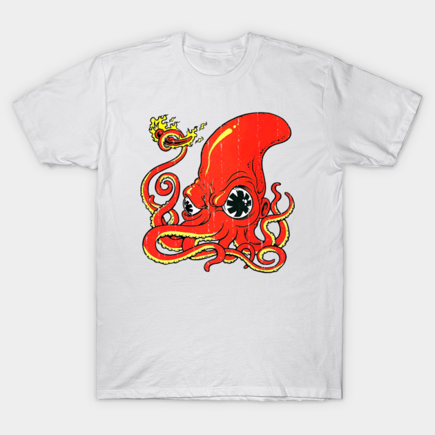 Red Octopus Delicious - Red Hot Chilli Peppers Vintage - T-Shirt