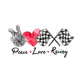 Peace love racing T-Shirt