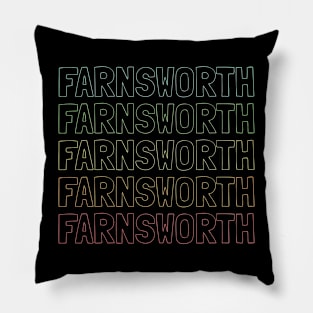 Farnsworth Name Pattern Pillow