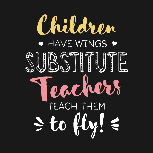 Substitute Teacher Gifts - Beautiful Wings Quote by BetterManufaktur