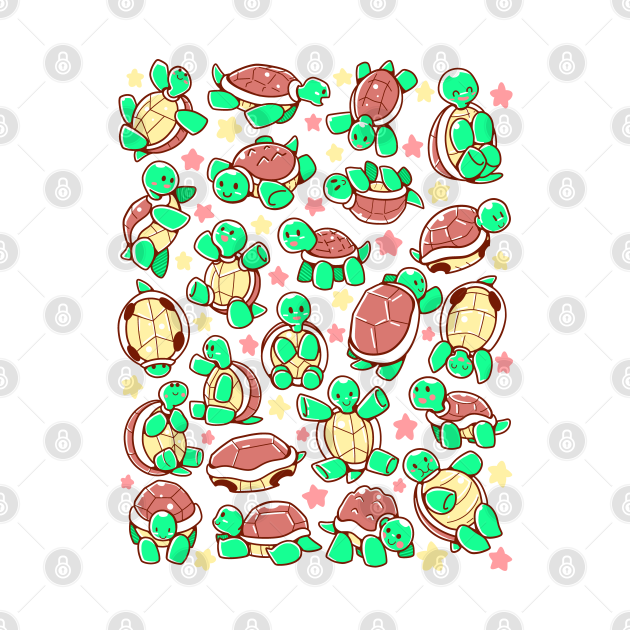 Discover Adorable Turtle pattern all over - Turtle - Pin