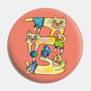 Acrobats brothers Pin