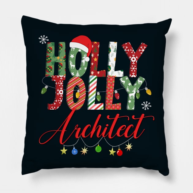 Holly Jolly Architect Pillow by Blended Designs