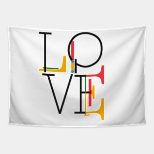 LOVE illustration text Tapestry