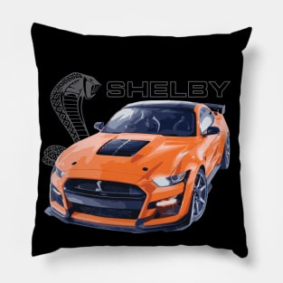 twister orange gt500 shelby cobra mustang Pillow