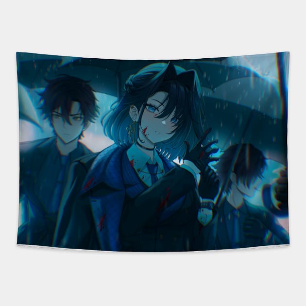 Kronii Tapestry by SUONIKO