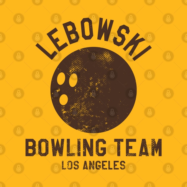 Lebowski Bowling Team Los Angeles by tvshirts