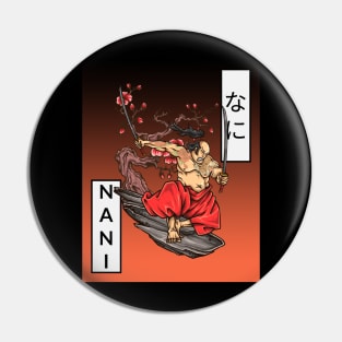 Nani Japanese Samurai Pin